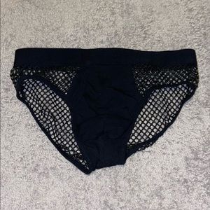 ASOS DESIGN Briefs Mesh Black
